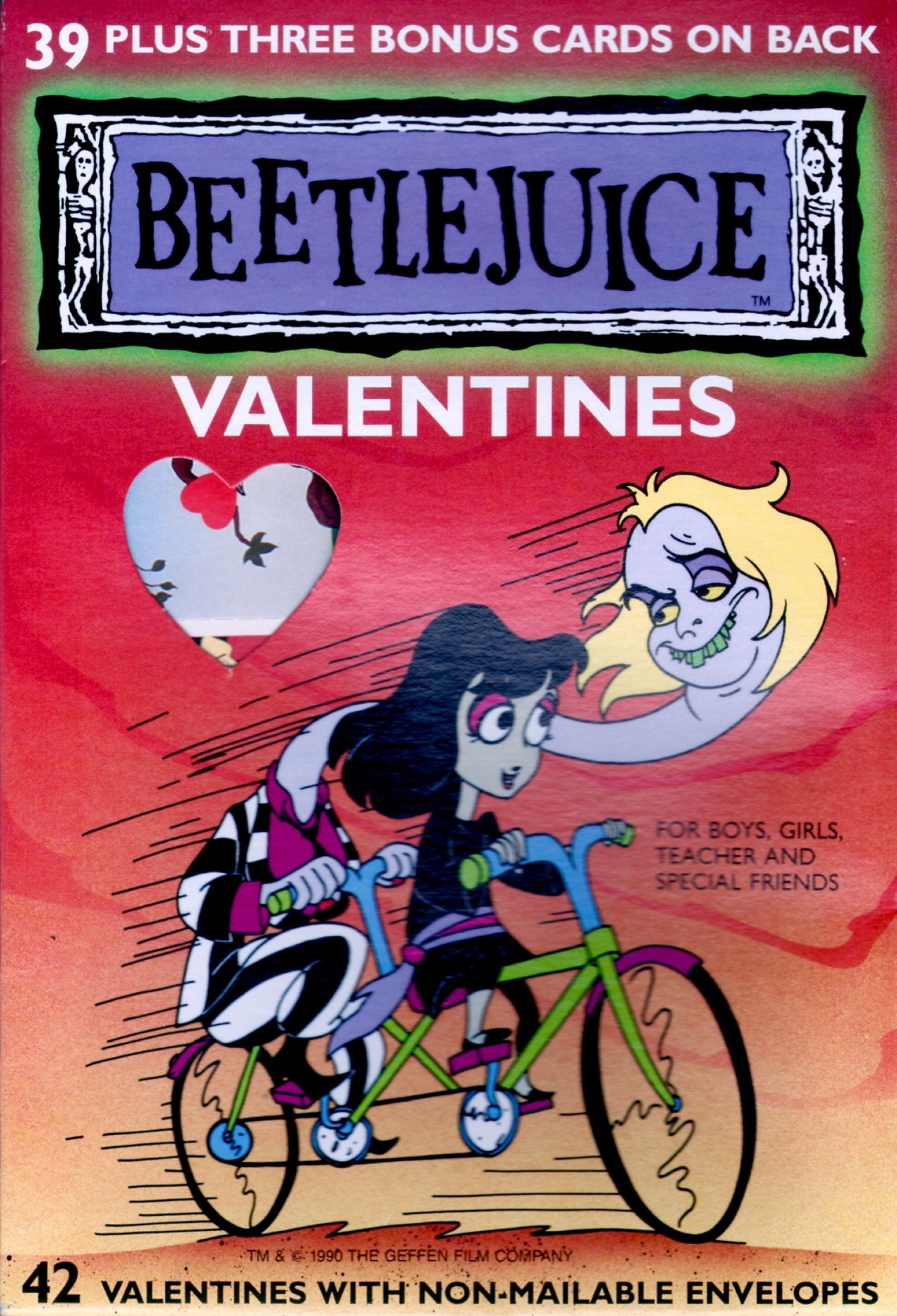 • beetlejuice Be My Valentine vintage cartoons Lydia Deetz vintage valentine happy ...1280 x 1877