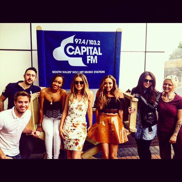 @matt_lissack: Great to have @LittleMix do an outdoor acoustic in front of fans in Cardiff Bay today! #LittleMixonCapitalSouthWales