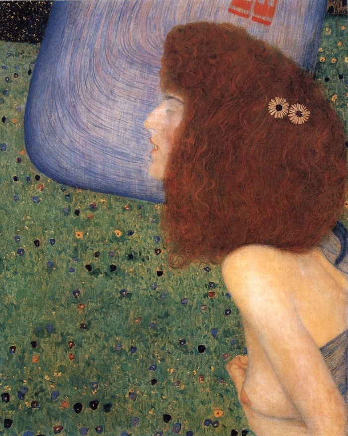 lonequixote:

Girl With Blue Veil ~ Gustav Klimt
