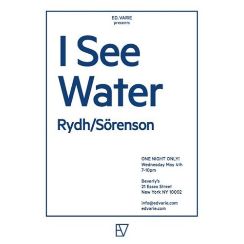 Hey let’s go crazy! 💃🏻💃🏻Not only are we presenting Mark DeLong @newartdealers we will also present video installation, I See Water, by Swedish artists Rydh/Sörenson. 

The installation will be for ONE NIGHT ONLY, Wednesday May 4th at Beverly’s, 21 Essex, New York, NY, 7-10pm 🍾🍷🍻🍸
Daniel Rydh and Anna Sörenson, have been working together at Moderna Museet in Stockholm since 2012 and subsequently started collaborating in 2014. Sharing a background in painting and conceptual art, Rydh/Sörenson have a collective attitude to visual aesthetics and activating the art audience in public spaces. Working as a team is of importance for Rydh/Sörenson, since a large part of their artistic ambition lies in including the viewer into the process of creating; viewing the conditions of space, seeking ways to create a shift in how reality is perceived. #nadany #friezeweek #edvarie #RydhSörenson