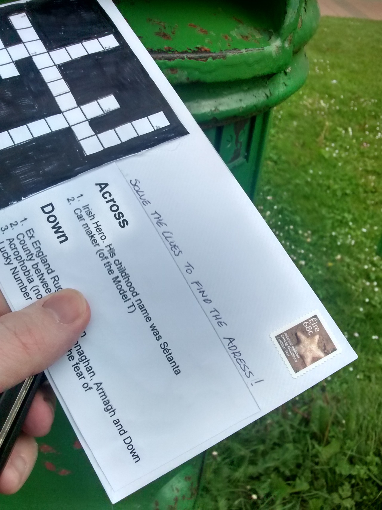 Crossword puzzle. Delivered As Patton said about Rommel “You magnificent bastard”