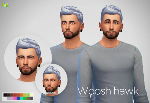 Another mesh edit hair for your sim guys.Introducing&hellip; the Woosh hawk! Yes, I did really name it that. I have no regrets.Download