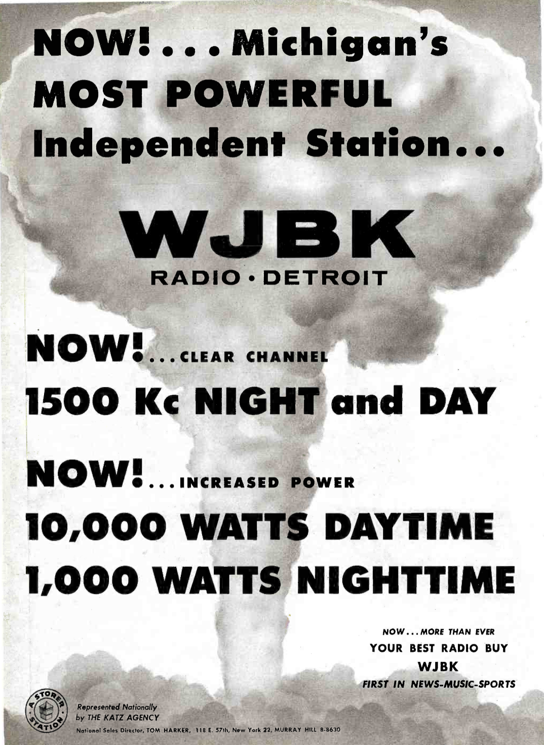 WJBK - Detroit, Michigan U.S.A. - 1955