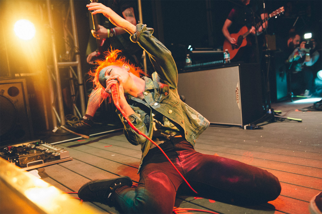 ohmyhayleyween:

Hayley Williams at SXSW (2013) , picture taken by the super talented Lindsey Byrnes.
