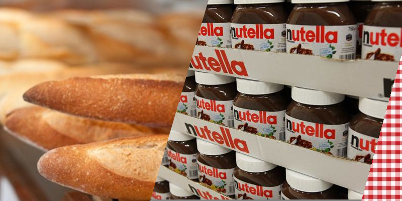 Idée petite faim&#160;: couper un bout de pain, foutre du Nutella #recette #Nutella