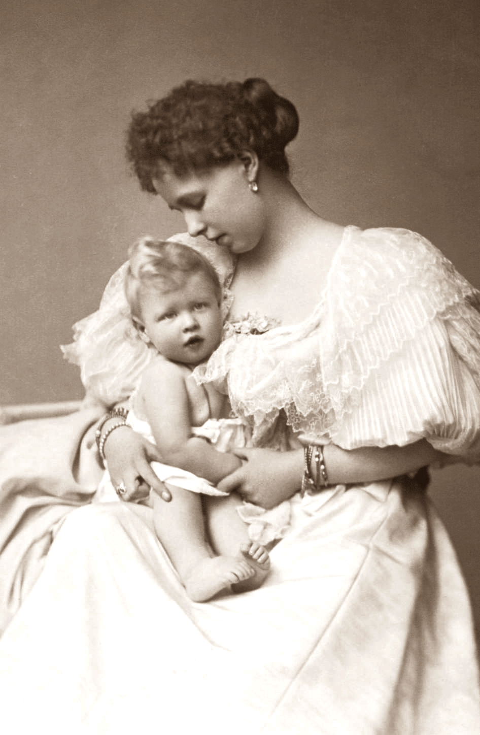 The future Carol II of Romania and parents Queen Maria and King Ferdinand of Romania