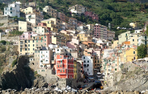 “This was an amazing hiking trip I took 
through the ‘5 lands.’ Swam in the Mediterranean Sea, absorbed the 
bright colors and personality of each town, and worked my body to the 
bone on this 3 hour hike. It was one of my favorite experiences in Italy
 (and one of my most memorable life moments).” - Riomaggiore, Cinque Terre (by Michael Frazier, Jr.) -  Writers in Florence - Go there
