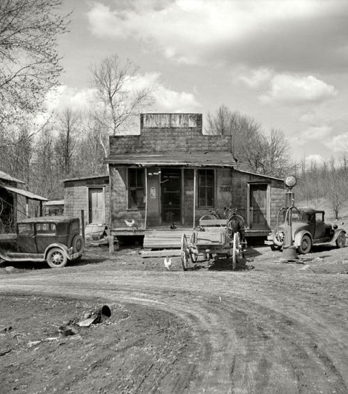1937. &#8220;Buttermilk Junction, Martin County, Indiana.&#8221;