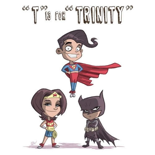 New &ldquo;ABCDEFGeek&rdquo;! &ldquo;T&rdquo; Is For &ldquo;Trinity&rdquo;. Watch for a new entry every Wednesday. #drawing #photoshop