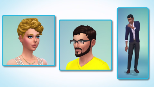 Get 4 Sims to Work Hairstyles
