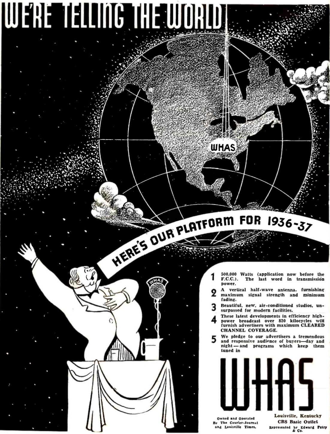 WHAS - Louisville, Kentucky U.S.A. - 1936