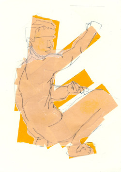 leorydelljost:

Leo Rydell Jost - Colored Dudes #37, 2014Mixed technique, 210 mm x 297 mm
