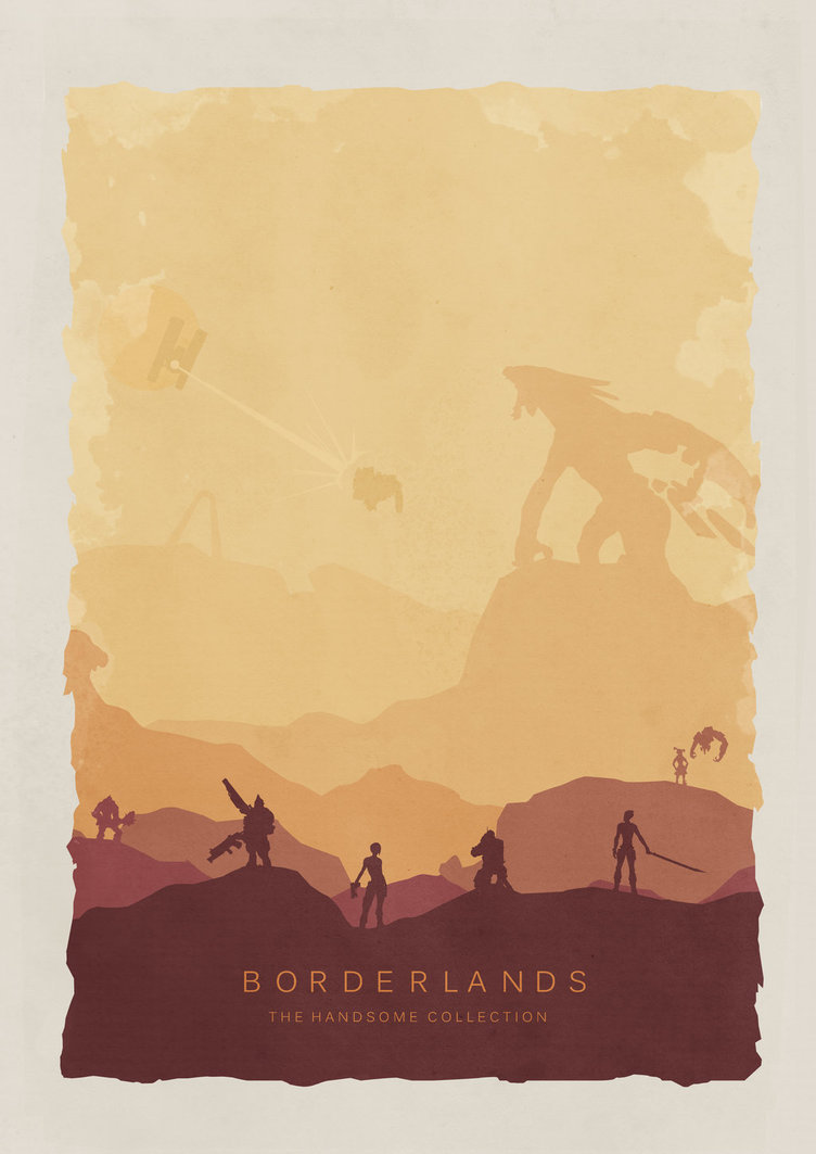 Borderlands The Handsome Collection Poster by LandLCreations