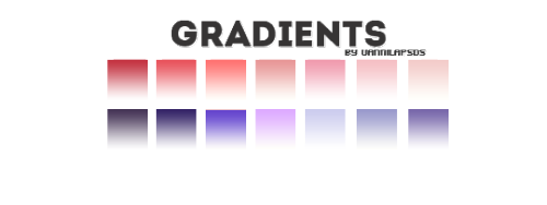 vannilapsds:.vannilapsds gradients this is a free resource, like or reblog if you take and don’t repost, maybe you’ll have to adjust some layers, you can request more gradients at ask. Enjoy!