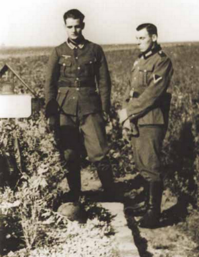 whiteforfreiheit:

                              Hans Scholl (left), in Russia, summer 1942.
