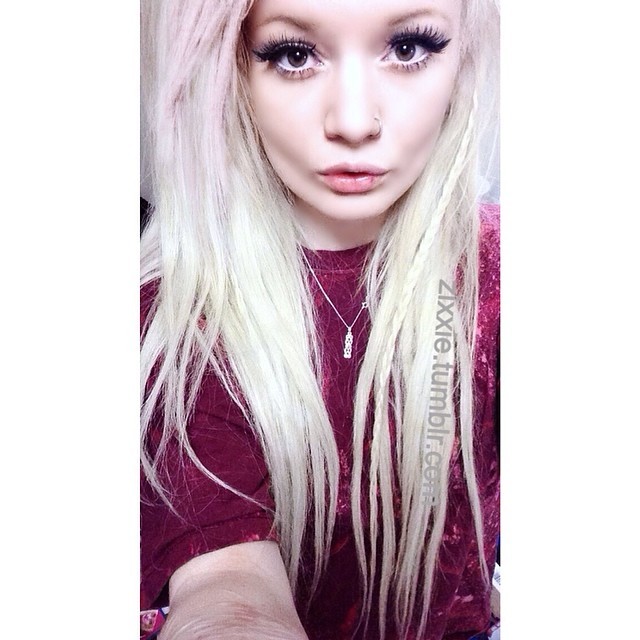 xxx #me #selfie #white blonde #girl #teen #white hair #cute girl