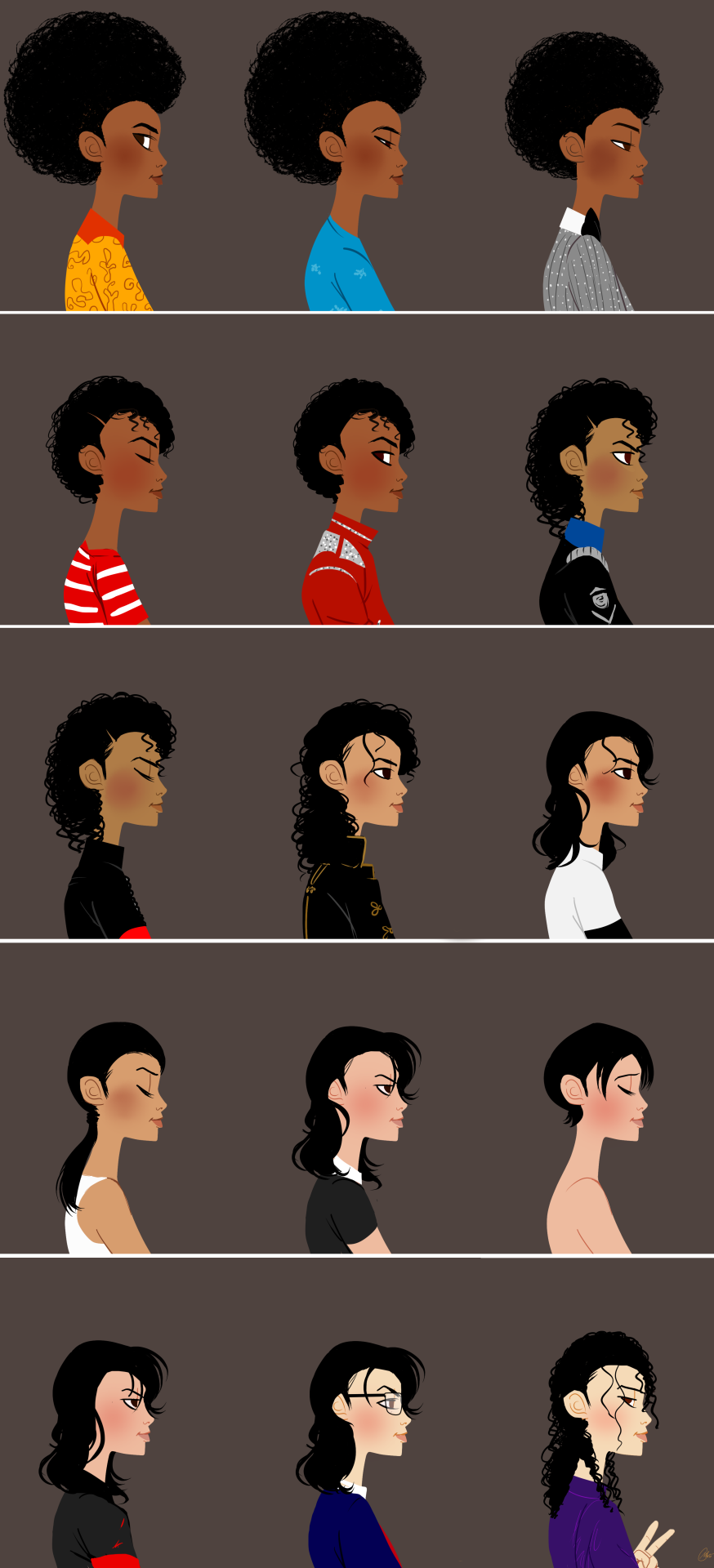 Fanart fan art Michael Jackson Thriller era Dangerous Era history era