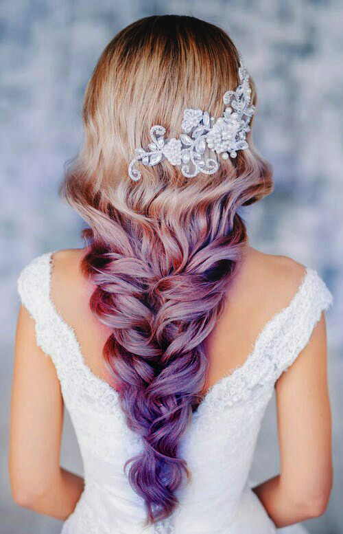 Hair Popular Cute Purple Hair Cute Girl Long Hair Pastel