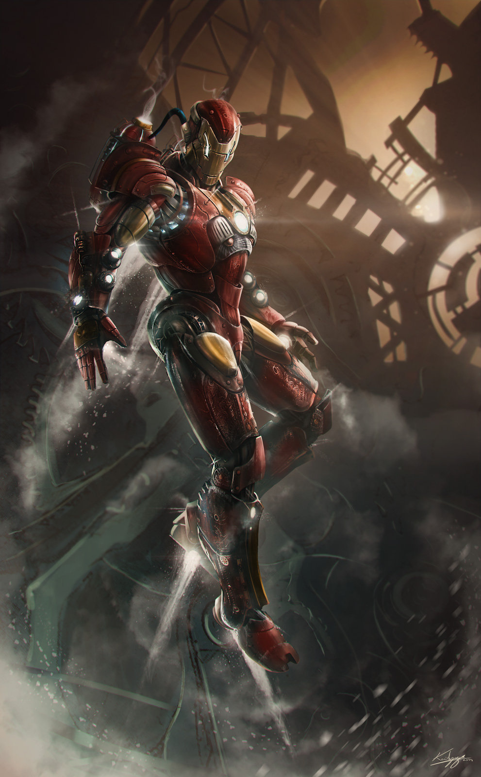 Steampunk Iron Man by Kailyze