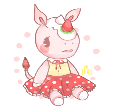 -peachtea-:  Heh strawberry princess „u A u„)/another cutie in a dress :V