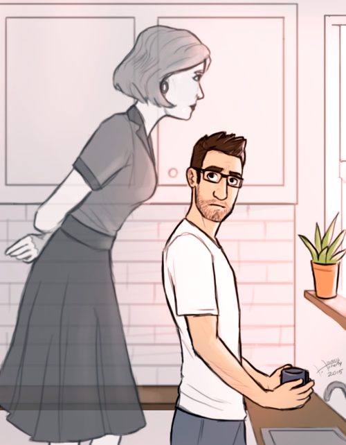 spectrumstungun:

Wilde Life by Pascalle Lepas is one of the best comics out there, read it and weep with me


I LOVE THISALSO weird kismet because I’m also working on them in that same kitchen with that same aloe plant!!!and they look really surprised about it.