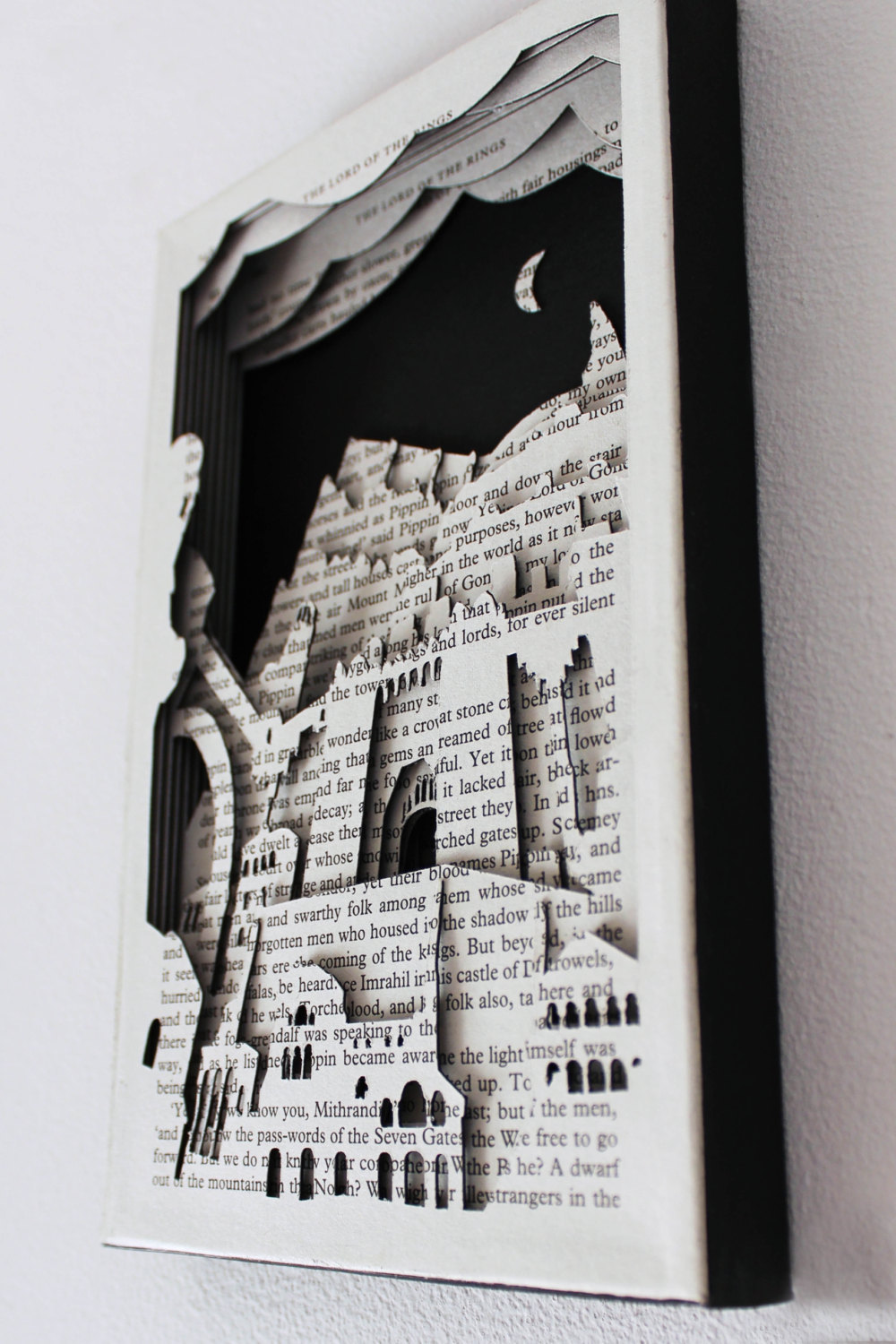 Lord of the Rings Handcut Silhouette Scenes by Jack Tuckwell