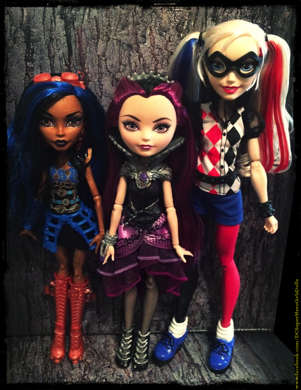Here’s a picture of height differences between Monster High, Ever After High and DC Super Hero Girls dolls!