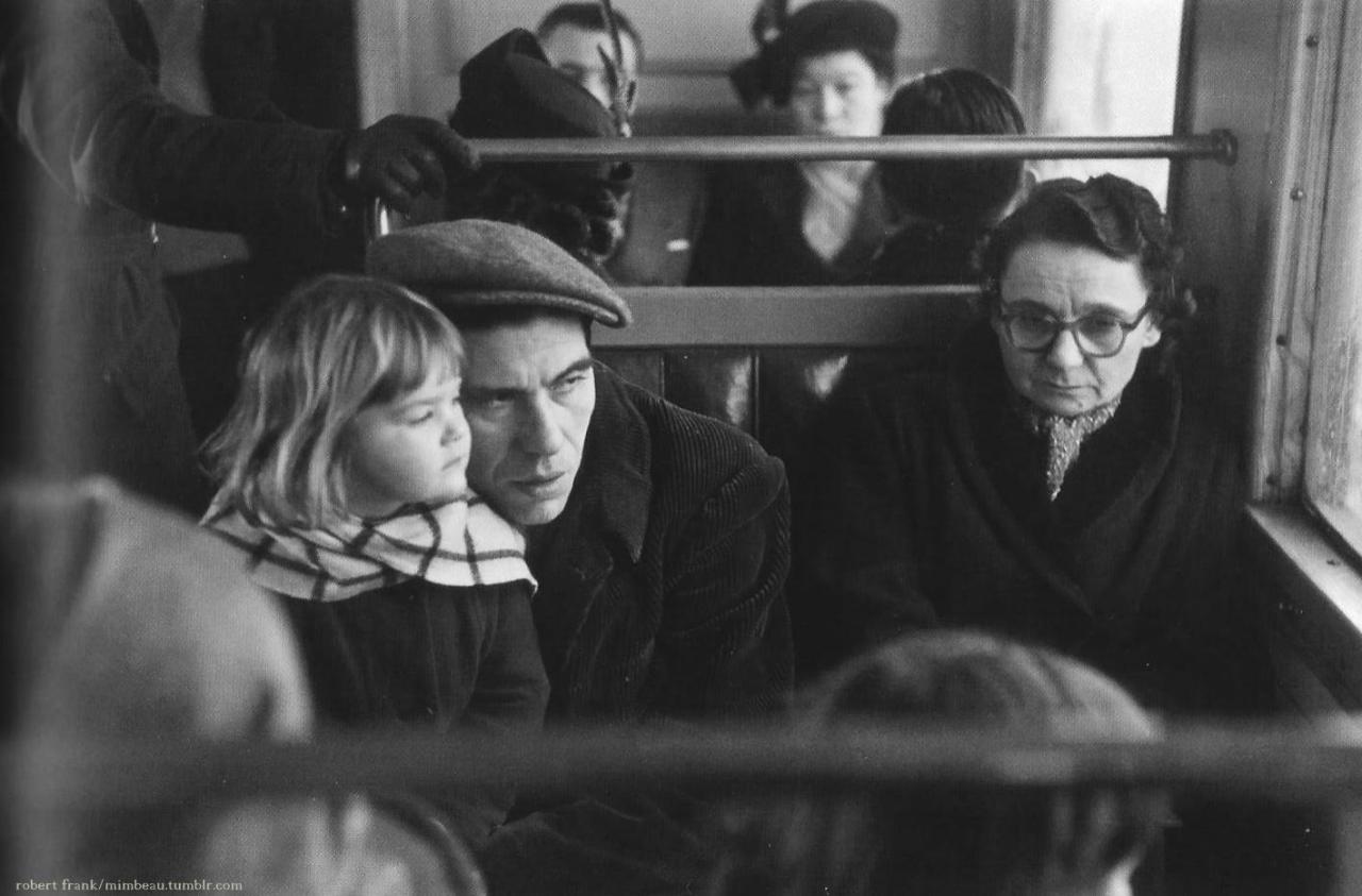 In the train
Paris 1950s
Robert Frank