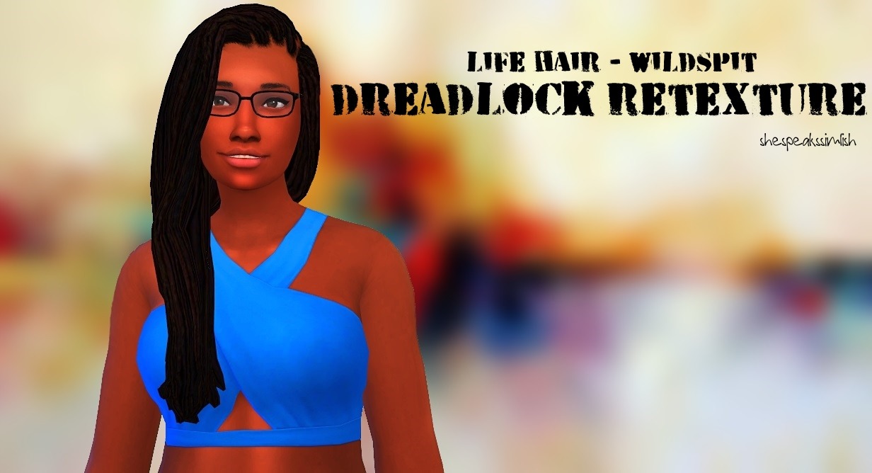 Requested by @ebonixsimblr ! This is a retexture of @wildspit‘s Life Hair found here. You need to have the mesh in game.This retexture comes in the 4 usual colors of my dreadlock retextures. (still working on trying to get more colors)Hope you enjoy! Let me know if there are any issues :)DOWNLOAD