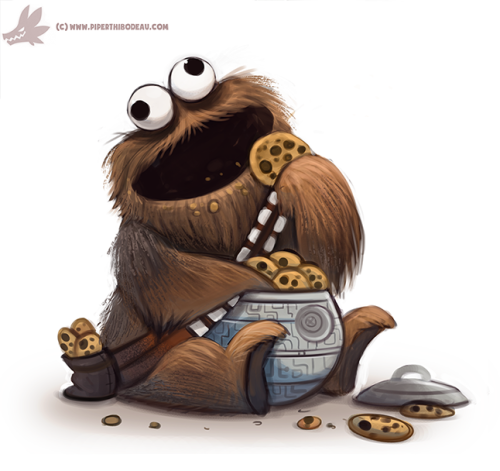 Daily Paint #1106. Cookie Wookie Monster by Cryptid-Creations Time-lapse, high-res and WIP sketches of my art available on Patreon (: