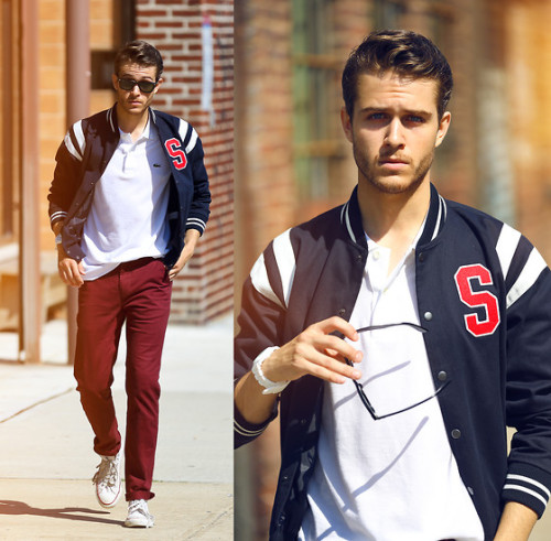 Lacoste letterman  (by Adam Gallagher)