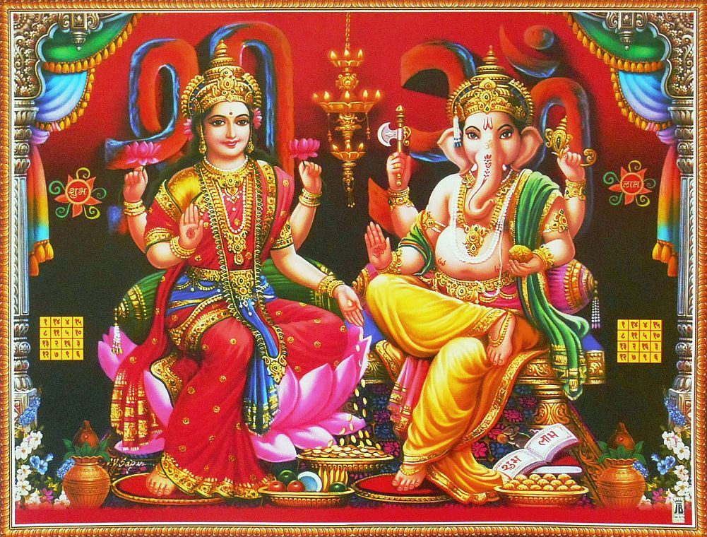 hinducosmos:  Lakshmi Ganesha (via ebay: antiquestore13)