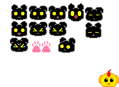Botamon sprites, because I love being creative with other types of media.