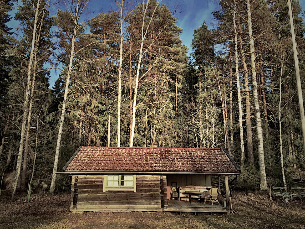 Log cabin in Lake Runn, Sweden.Contributed by Olle Nordell.
