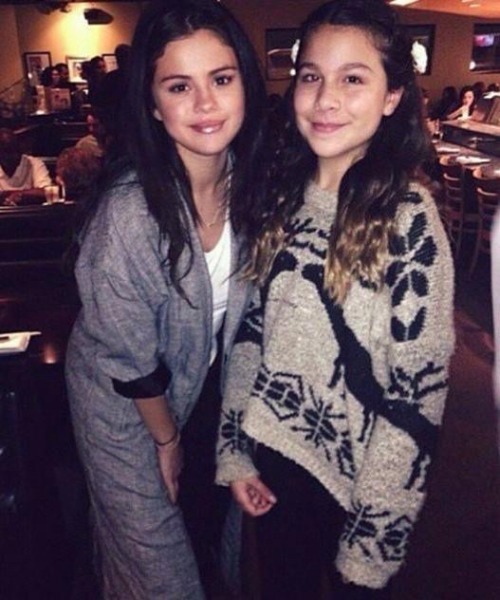December 17: Selena with a fan