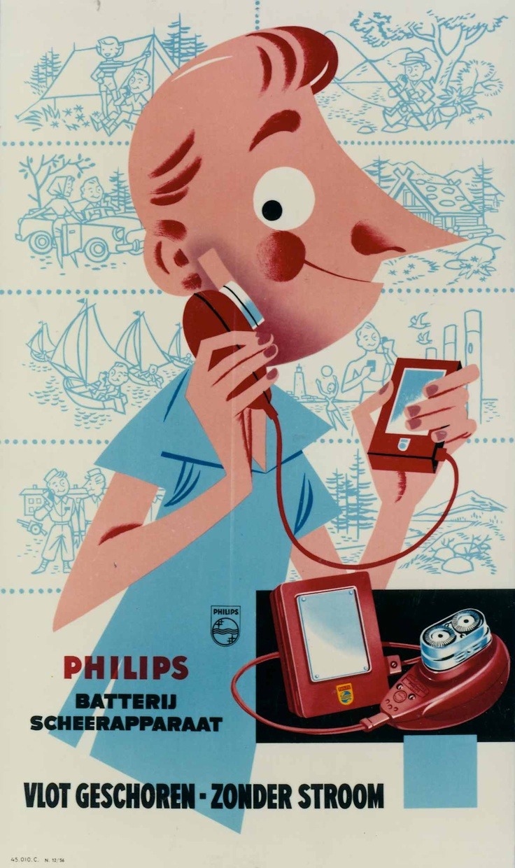 modernizor:Philips advertising poster | 1956via pinterest.com