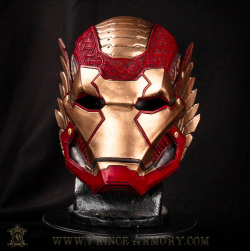 Asgardian Iron Man Helmet Front by Azmal