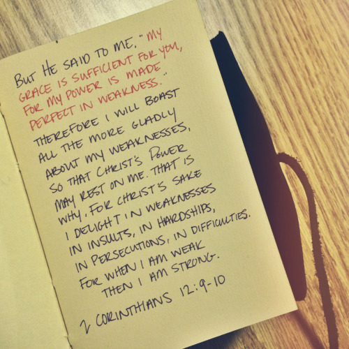 thelone-kpeptamnba-man:

One of my favorite passages in the Bible.  ”My grace is sufficient”
