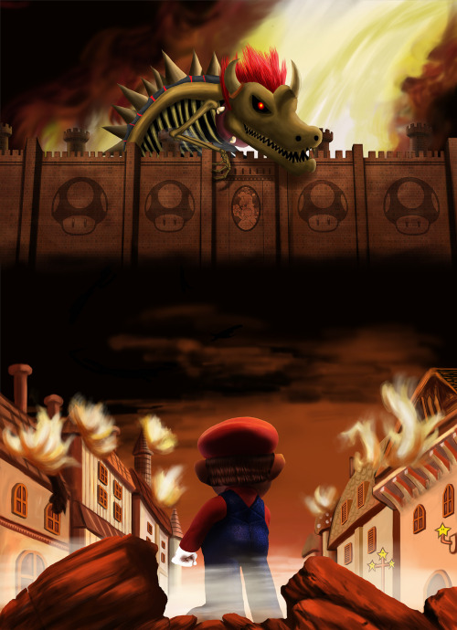 Attack on Bowser (進撃のクッパ) by Mario Ulloa
