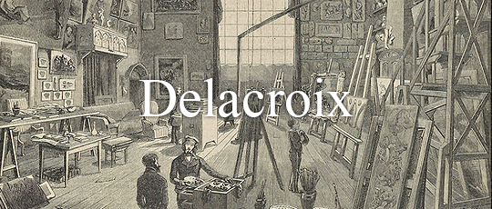 Dibujo del taller de Eugène Delacroix