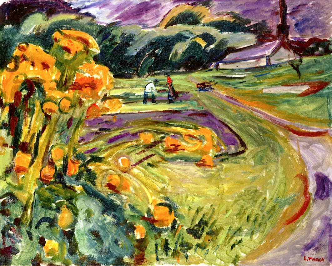 bofransson: Autumn by the GreenhouseEdvard Munch - 1923-1925