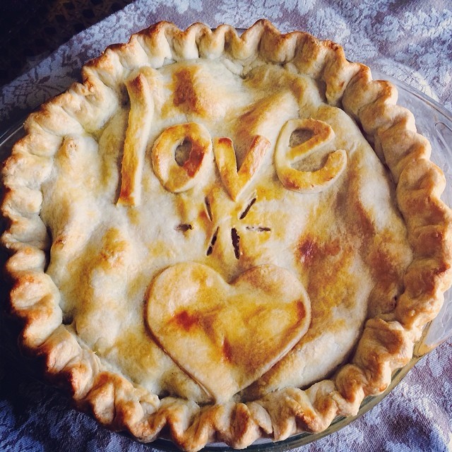 Made with love. #pielove #pie #applepie #baker