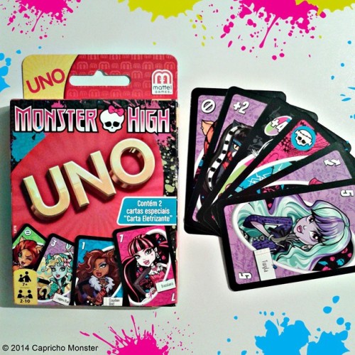 Com novo uno Monster High a diversão é garantida! @uno #MonsterHigh #Mattel #Uno #ClawdeenWolf #FrankieStein #Draculaura #Skullette #Twyla