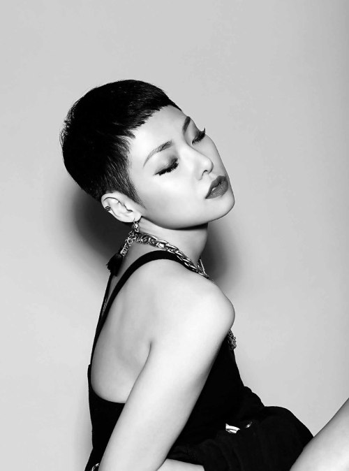 Black And White Fashion Style Model Crazy Makeup Asian Kpop Korean