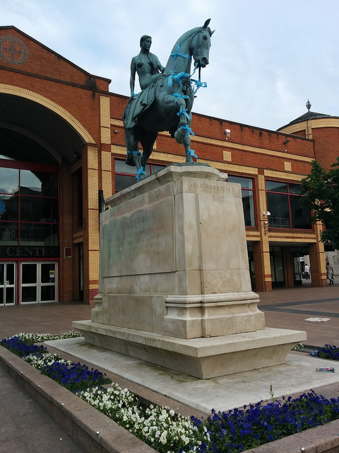 Lady Godiva statue at Broadgate Coventry