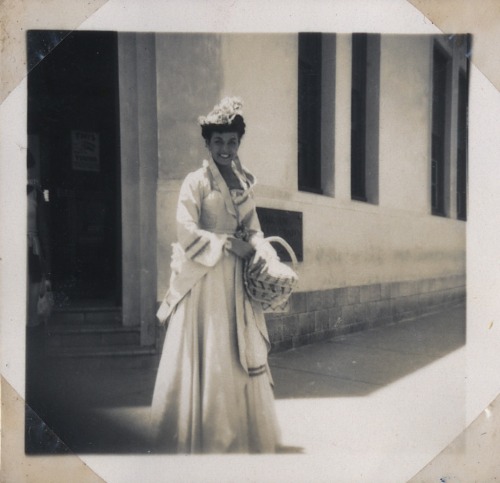 Joan Rice while in Fiji to film His Majesty O&#8217;Keefe. Suva 1952.