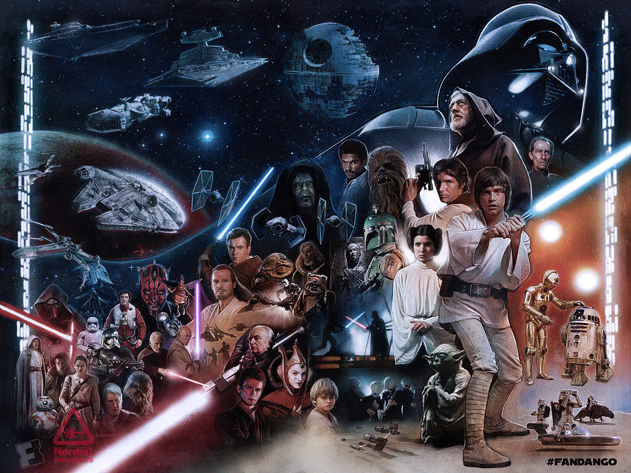The Star Wars Saga: Episode I - VII by Paul Shipper