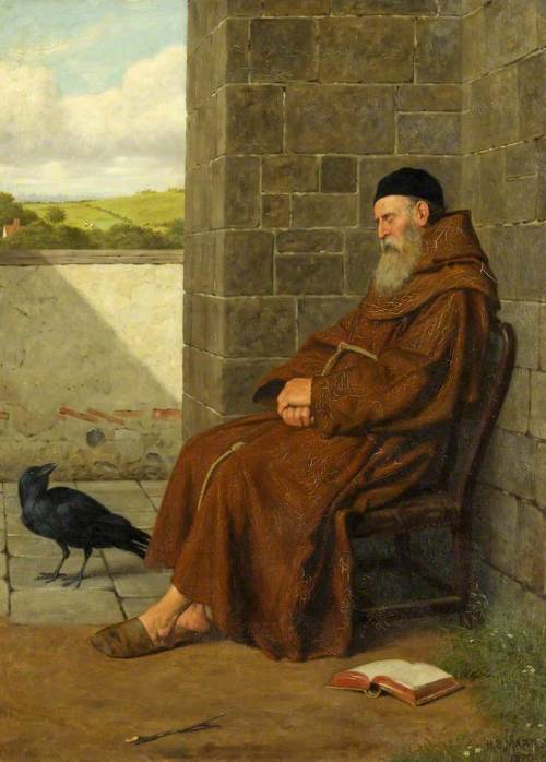 laclefdescoeurs:
The Convent Raven, 1870, Henry Stacy Marks 
