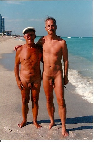 Me on the right and a great French Canadian friend at Haulover Beach in Miami a few decades ago