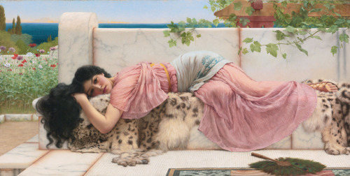  When the heart is young - by John William Godward
